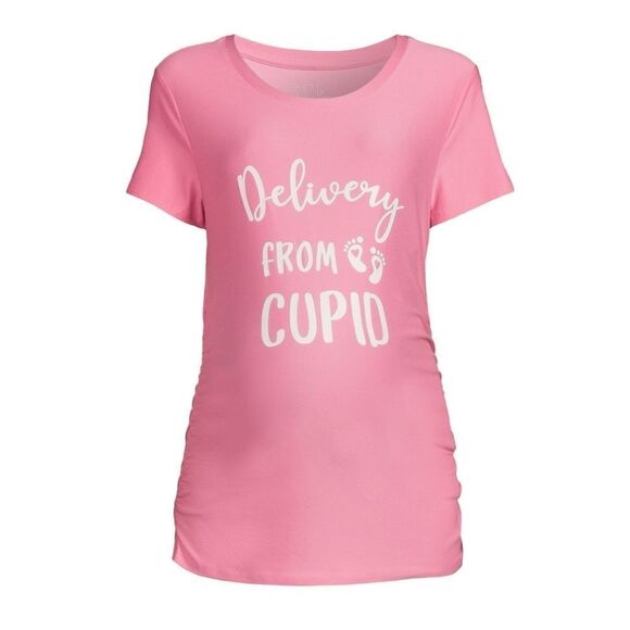 NEW MATERNITY "Delivery From Cupid" Graphic T-Shirt size M and L - Picture 6 of 7
